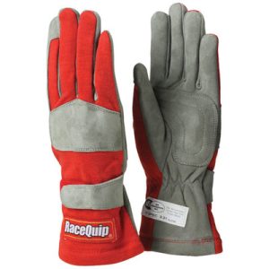 GLOVES SINGLE LAYER MEDIUM RED SFI